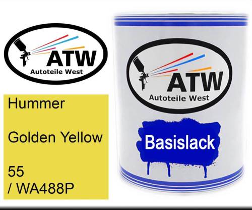 Hummer, Golden Yellow, 55 / WA488P: 1L Lackdose, von ATW Autoteile West.